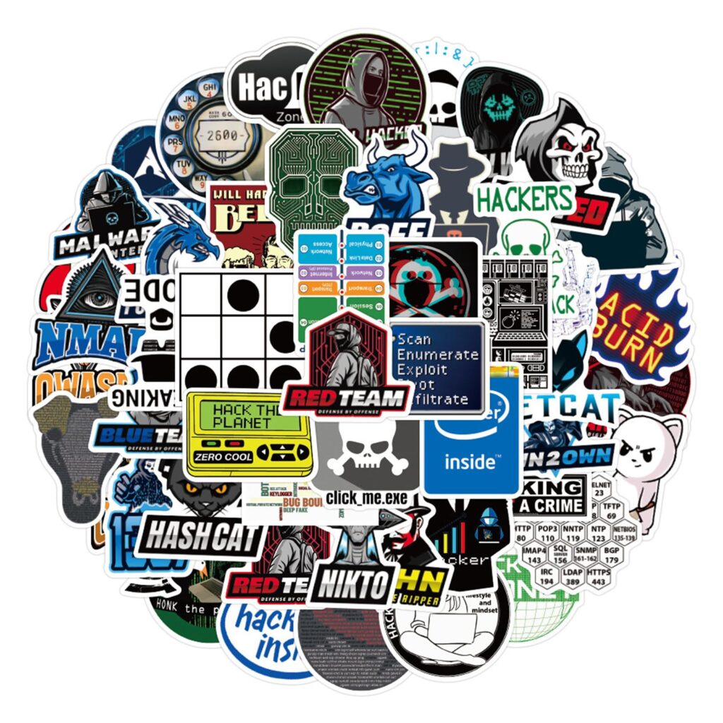 50PCS Hacker Stickers Pack