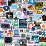 Yqskt 200PCS Programming Stickers