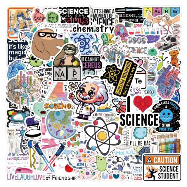 120PCS PCS Programming Stickers